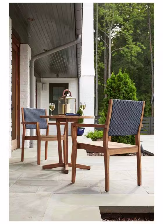 Lloyd Flanders 286136 Teak 30 Inch Round Bistro Table Lloyd Flanders 286136 Teak 30 Inch Round Bistro Table