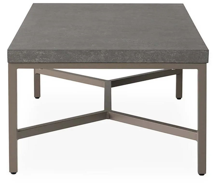 Lloyd Flanders 486344 Universal Accessories Rectangular Cocktail Table with Matte Taupe frame Lloyd Flanders 486344 Universal Accessories Rectangular Cocktail Table with Matte Taupe frame