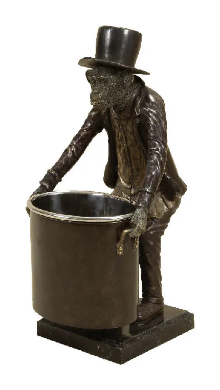 Maitland Smith 8125-12 Server Monkey Wine Holder Maitland Smith 8125-12 Server Monkey Wine Holder