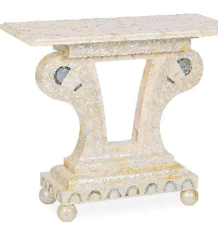 Maitland Smith 8146-34 Bay Console Table Maitland Smith 8146-34 Bay Console Table