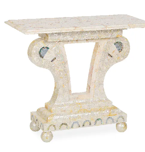 Maitland Smith 8146-34 Bay Console Table Maitland Smith 8146-34 Bay Console Table