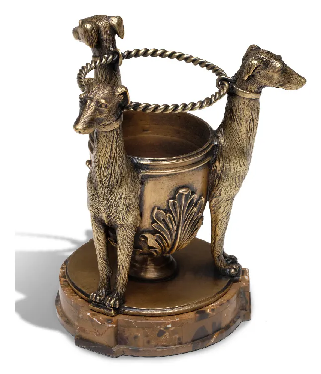 Maitland Smith 89-1610 Scarborough House Guard Dogs Pen Holder Maitland Smith 89-1610 Scarborough House Guard Dogs Pen Holder