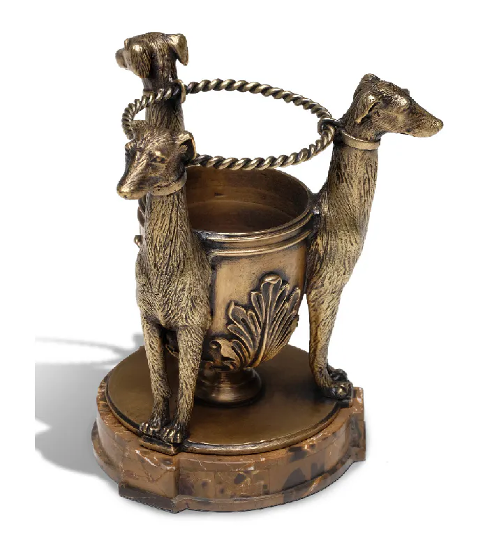 Maitland Smith 89-1610 Scarborough House Guard Dogs Pen Holder Maitland Smith 89-1610 Scarborough House Guard Dogs Pen Holder