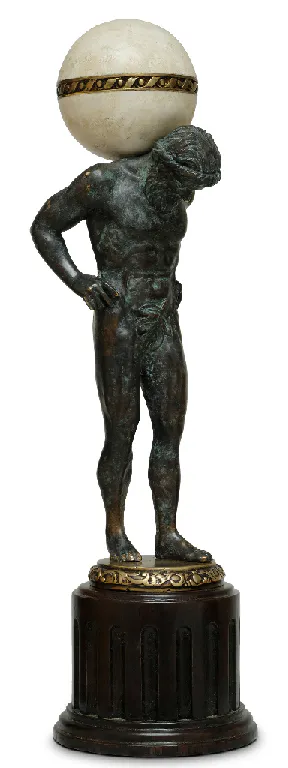 Maitland Smith 89-1802 Scarborough House Atlas Sculpture Maitland Smith 89-1802 Scarborough House Atlas Sculpture