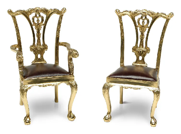 Maitland Smith 89-1807 Scarborough House Miniature Chairs Ornament Maitland Smith 89-1807 Scarborough House Miniature Chairs Ornament