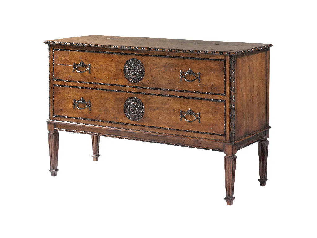 Maitland Smith HM1003 Medallion Chest Of Drawers Maitland Smith HM1003 Medallion Chest Of Drawers