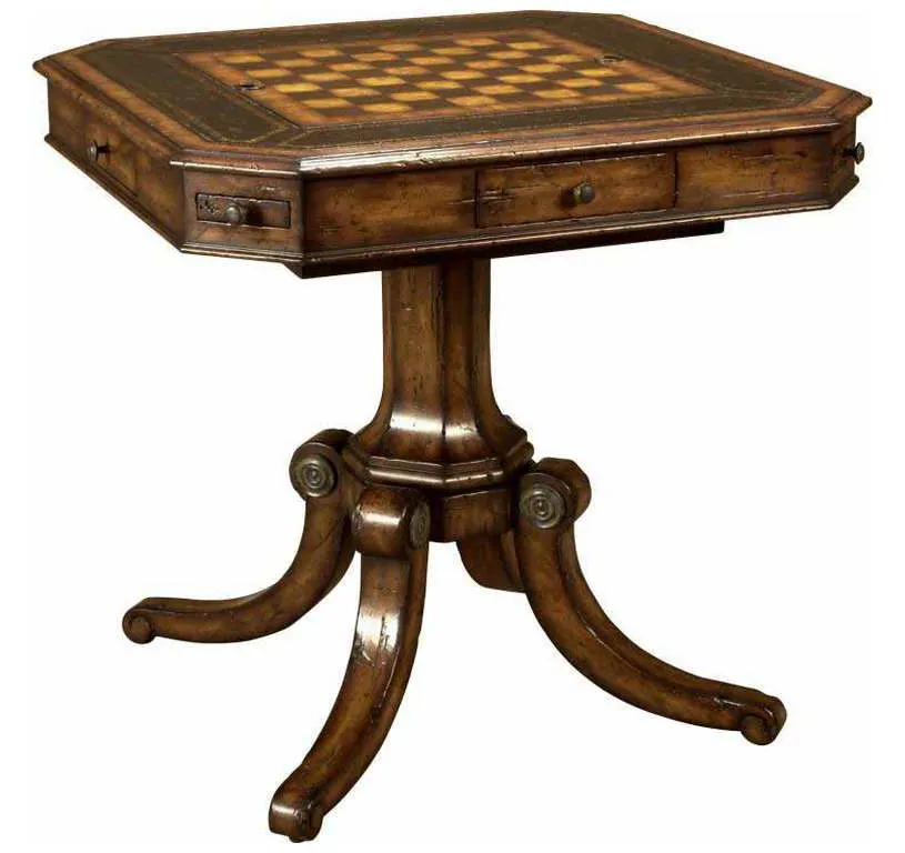 Maitland Smith 8100-31 Choate Game Table Maitland Smith 8100-31 Choate Game Table