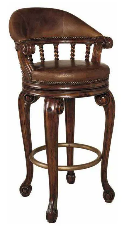 Maitland Smith 8100-44 Marlowe Swivel Counter Stool Maitland Smith 8100-44 Marlowe Swivel Counter Stool
