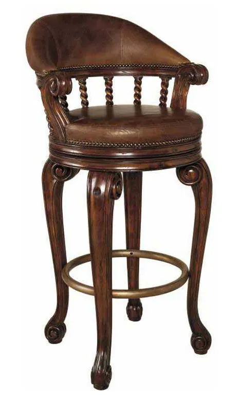 Maitland Smith 8100-44 Marlowe Swivel Counter Stool Maitland Smith 8100-44 Marlowe Swivel Counter Stool