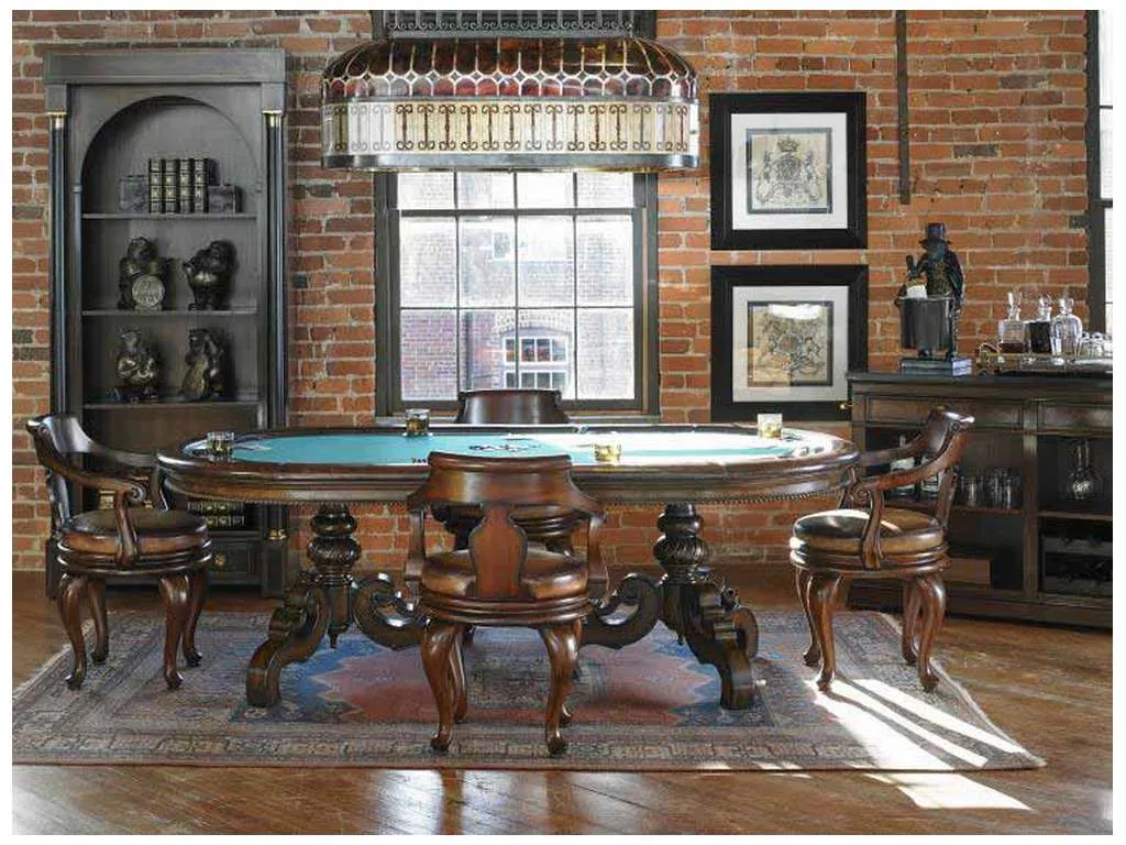 Maitland Smith 8104-31 Texas Holdem Game Table Maitland Smith 8104-31 Texas Holdem Game Table