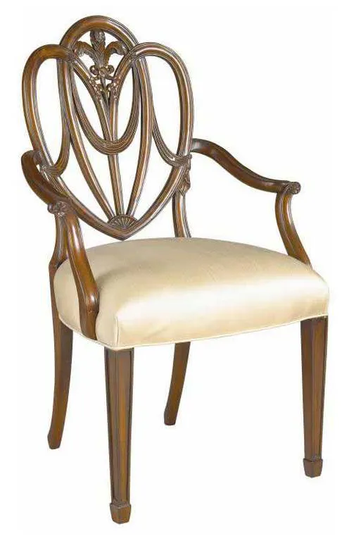 Maitland Smith 8109-41 Heart Arm Chair Maitland Smith 8109-41 Heart Arm Chair