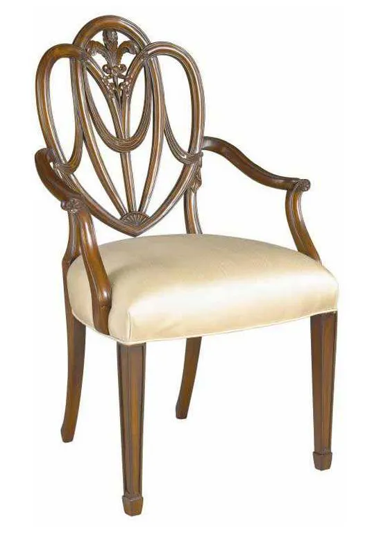 Maitland Smith 8109-41 Heart Arm Chair Maitland Smith 8109-41 Heart Arm Chair