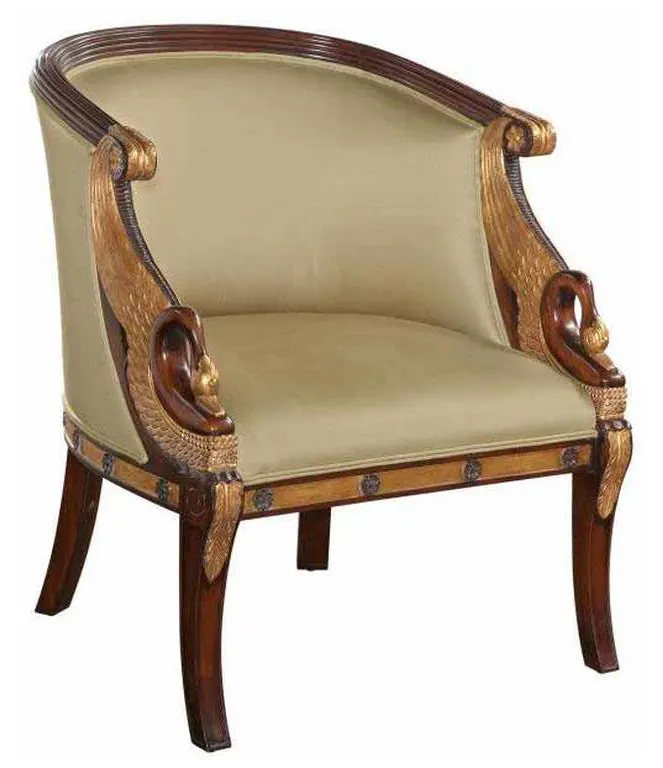 Maitland Smith 8109-43 Swan Occasional Chair Maitland Smith 8109-43 Swan Occasional Chair
