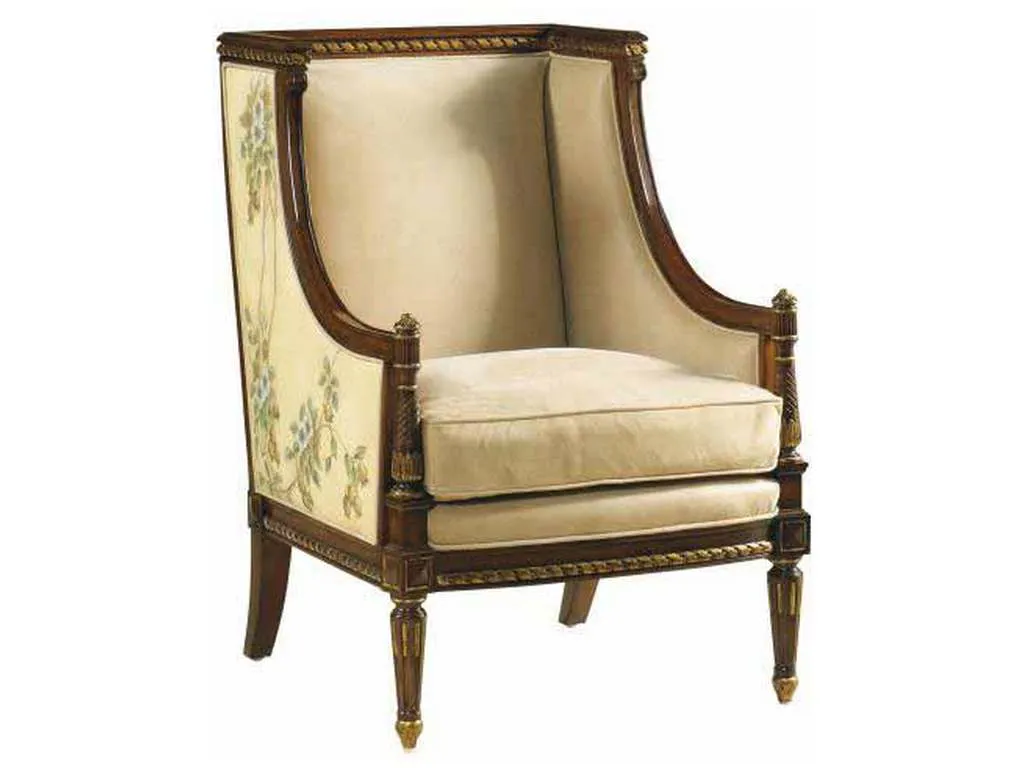 Maitland Smith 8110-43  Floral Occasional Chair