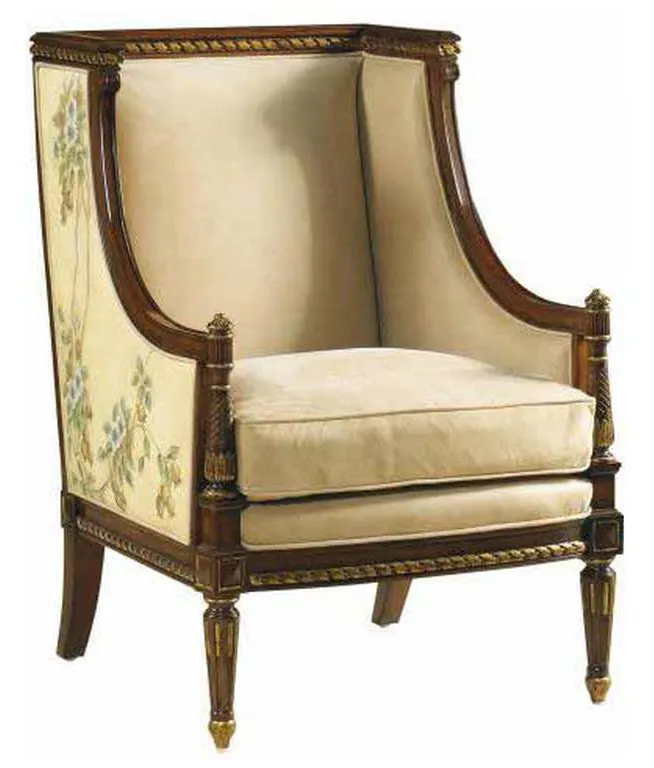 Maitland Smith 8110-43 Floral Occasional Chair Maitland Smith 8110-43 Floral Occasional Chair