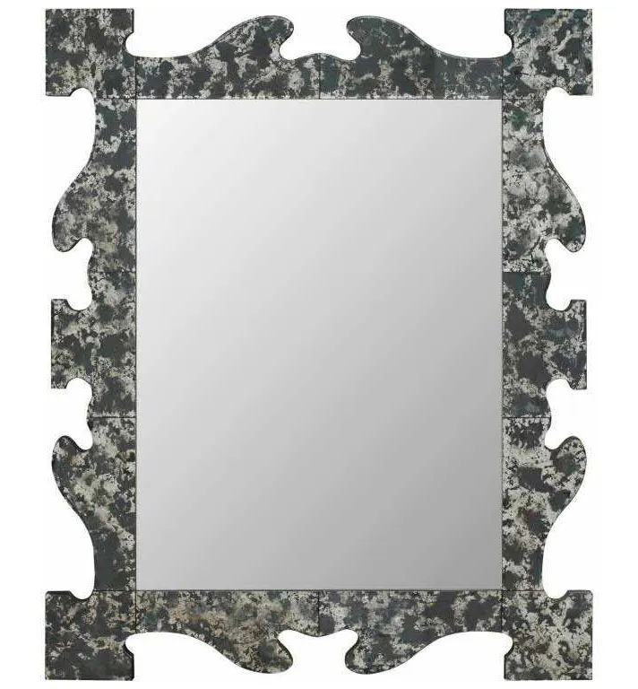 Maitland Smith 8111-28 Hand Antique Mirror Frame Mirror Glass Maitland Smith 8111-28 Hand Antique Mirror Frame Mirror Glass