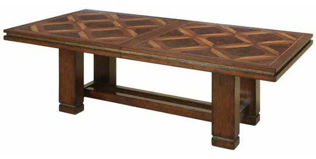Maitland Smith 8111-35 Dining Table With 2 Leaf Extenders Maitland Smith 8111-35 Dining Table With 2 Leaf Extenders