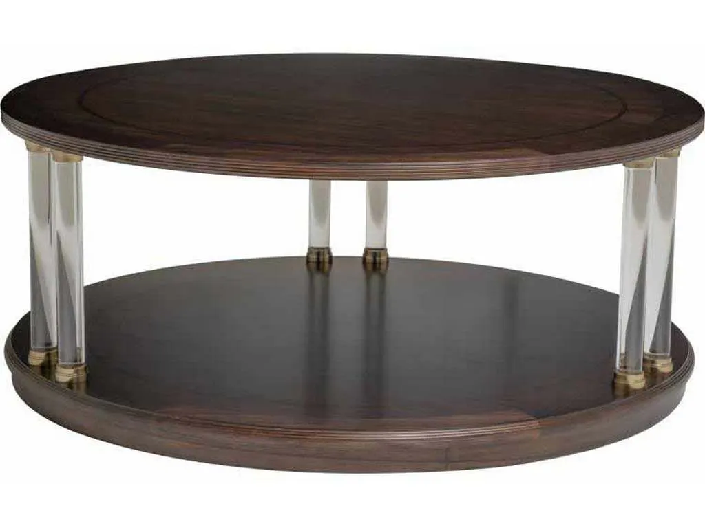 Maitland Smith 8117-33  Ebonized Smoke Paldao Cocktail Table