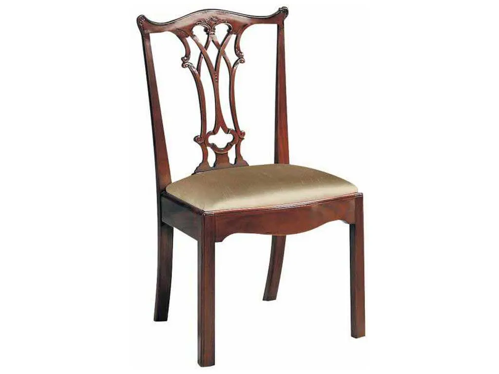 Maitland Smith 8123-40  Connecticut Polished Mahogany Side Chair
