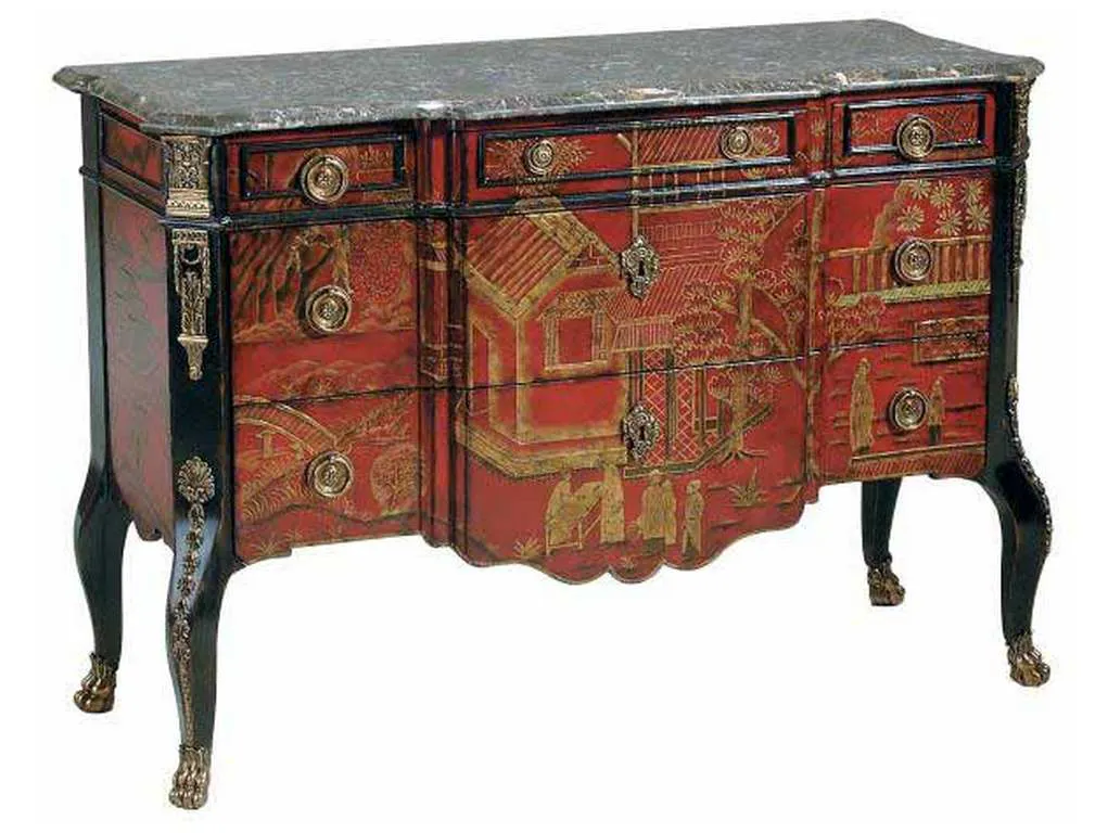 Maitland Smith 8134-51 Scenic Chest Of Drawers Maitland Smith 8134-51 Scenic Chest Of Drawers