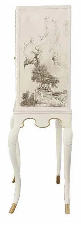 Maitland Smith 8144-51 Lacca Veneziana Bar Cabinet Maitland Smith 8144-51 Lacca Veneziana Bar Cabinet