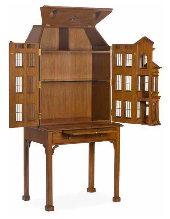 Maitland Smith 8149-51 Dollhouse Bar Cabinet Maitland Smith 8149-51 Dollhouse Bar Cabinet