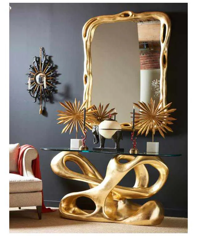 Maitland Smith 8167-34 Biomorphic Console Table Maitland Smith 8167-34 Biomorphic Console Table