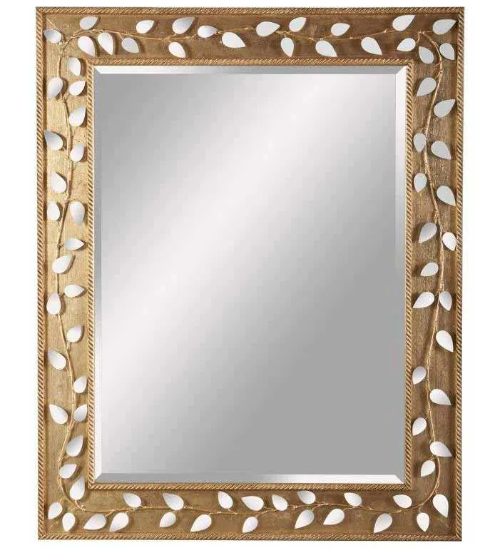 Maitland Smith 8207-28 Gold Mirror Glass Leaf Decor Maitland Smith 8207-28 Gold Mirror Glass Leaf Decor
