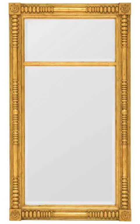 Maitland Smith 8210-28 Gold Gilt Mirror With Glass Maitland Smith 8210-28 Gold Gilt Mirror With Glass