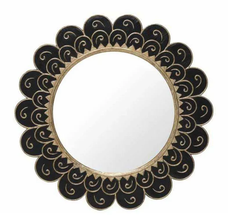 Maitland Smith 8230-28 Matte Black Mirror Gold Leaf Maitland Smith 8230-28 Matte Black Mirror Gold Leaf