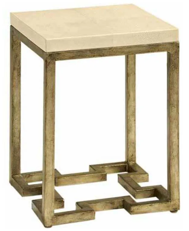 Maitland Smith 8291-30 Geometric Ivory Accent Table Maitland Smith 8291-30 Geometric Ivory Accent Table