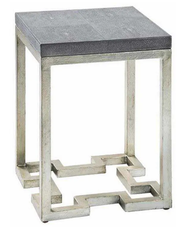 Maitland Smith 8292-36 Geometric Charcoal Accent Table Maitland Smith 8292-36 Geometric Charcoal Accent Table