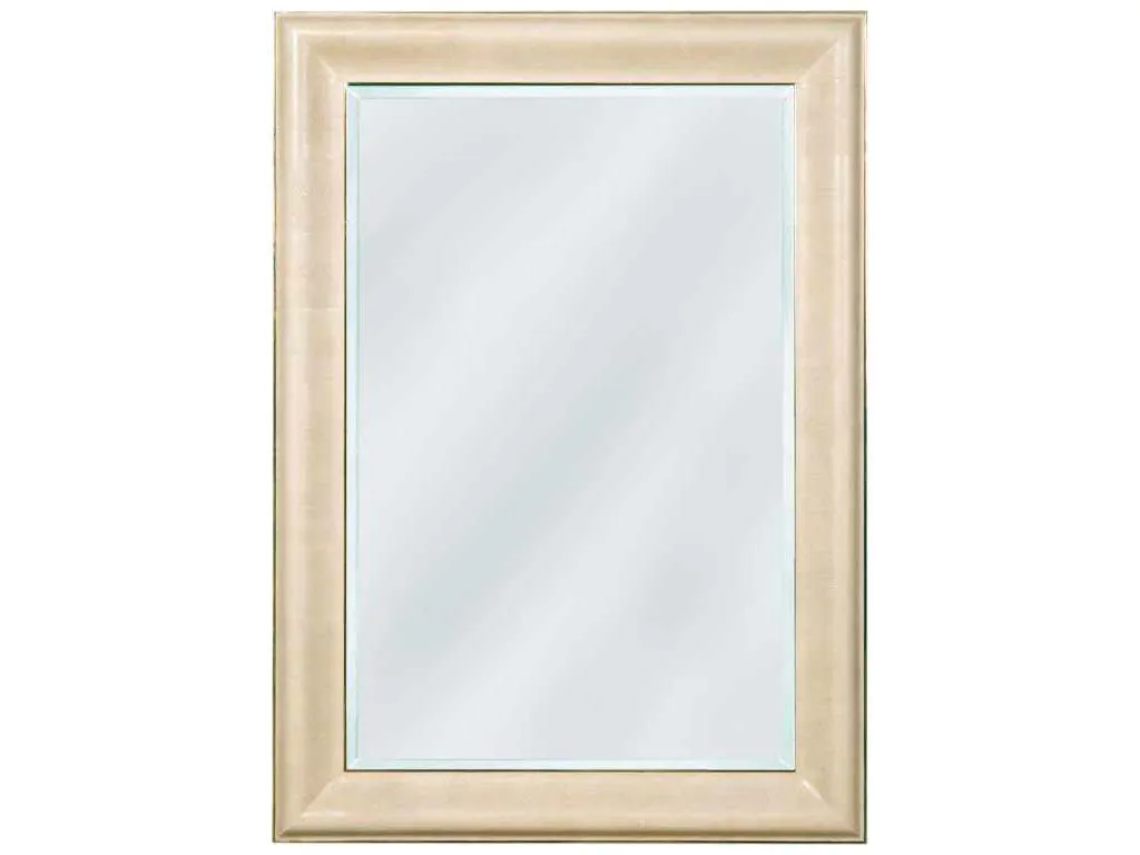 Maitland Smith 8294-28  Faux Ivory Shagreen Leather Mirror