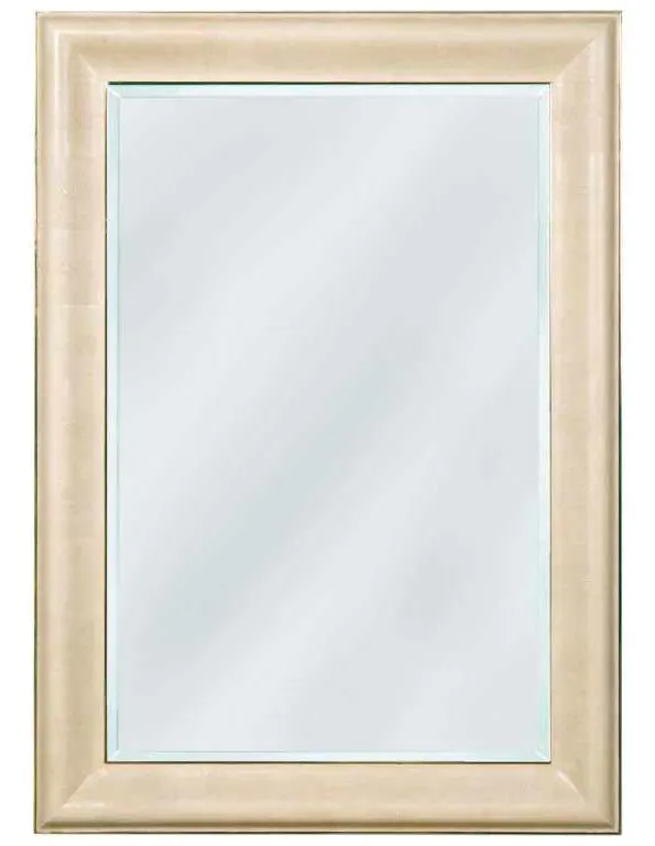 Maitland Smith 8294-28 Faux Ivory Shagreen Leather Mirror Maitland Smith 8294-28 Faux Ivory Shagreen Leather Mirror