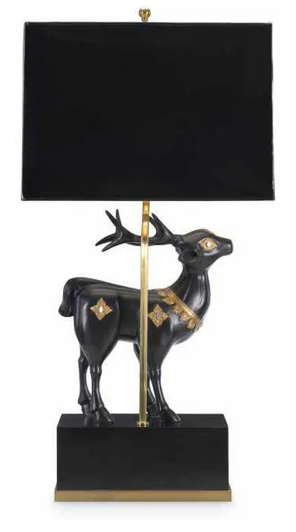 Maitland Smith 8305-17 Faithful Not Fawning Table Lamp Maitland Smith 8305-17 Faithful Not Fawning Table Lamp