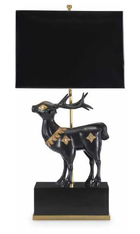 Maitland Smith 8305-17 Faithful Not Fawning Table Lamp Maitland Smith 8305-17 Faithful Not Fawning Table Lamp