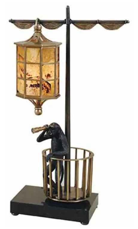 Maitland Smith 8313-17 Monkey Lookout Decorative Lamp Maitland Smith 8313-17 Monkey Lookout Decorative Lamp
