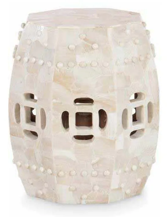 Maitland Smith 8345-32 Qing White Accent Table Maitland Smith 8345-32 Qing White Accent Table