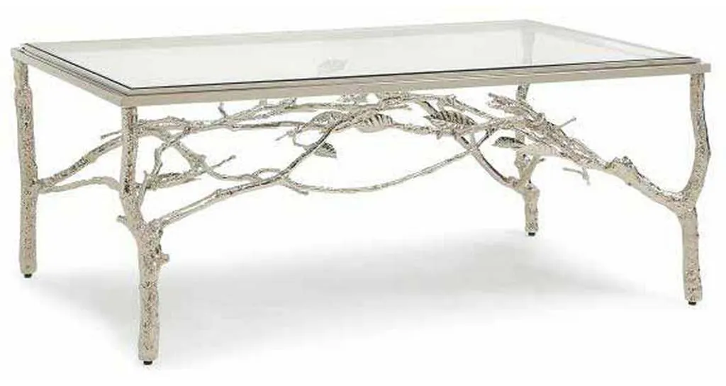 Maitland Smith 8411-33 Silver Twig Cocktail Table Maitland Smith 8411-33 Silver Twig Cocktail Table