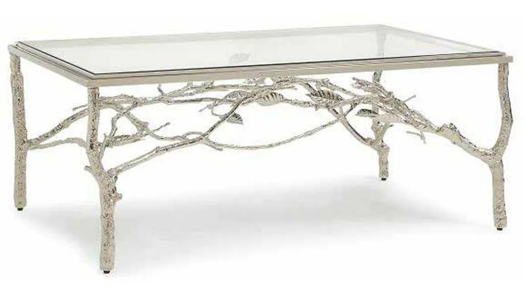Maitland Smith 8411-33 Silver Twig Cocktail Table Maitland Smith 8411-33 Silver Twig Cocktail Table