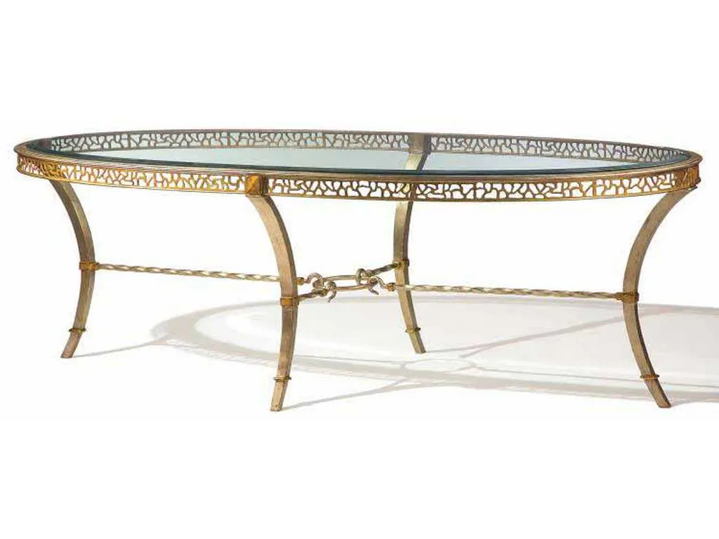 Maitland Smith 88-0103  Bolero Oval Cocktail Table