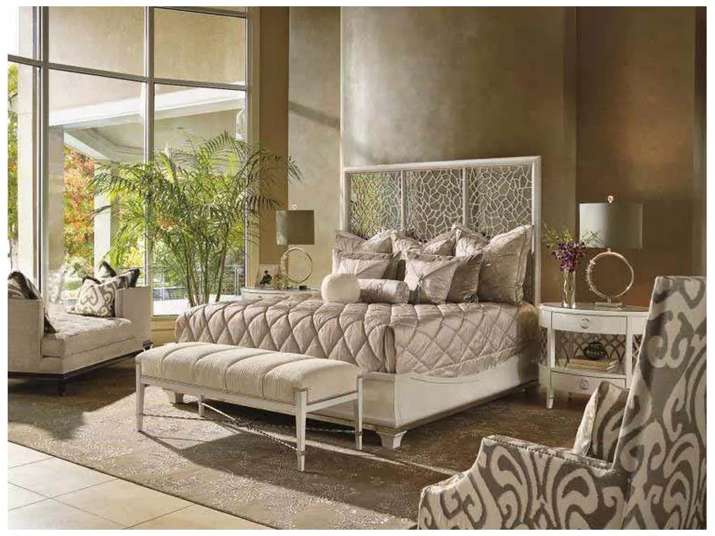 Maitland Smith 88-0411 Sovereign Bolero King Panel Bed Maitland Smith 88-0411 Sovereign Bolero King Panel Bed
