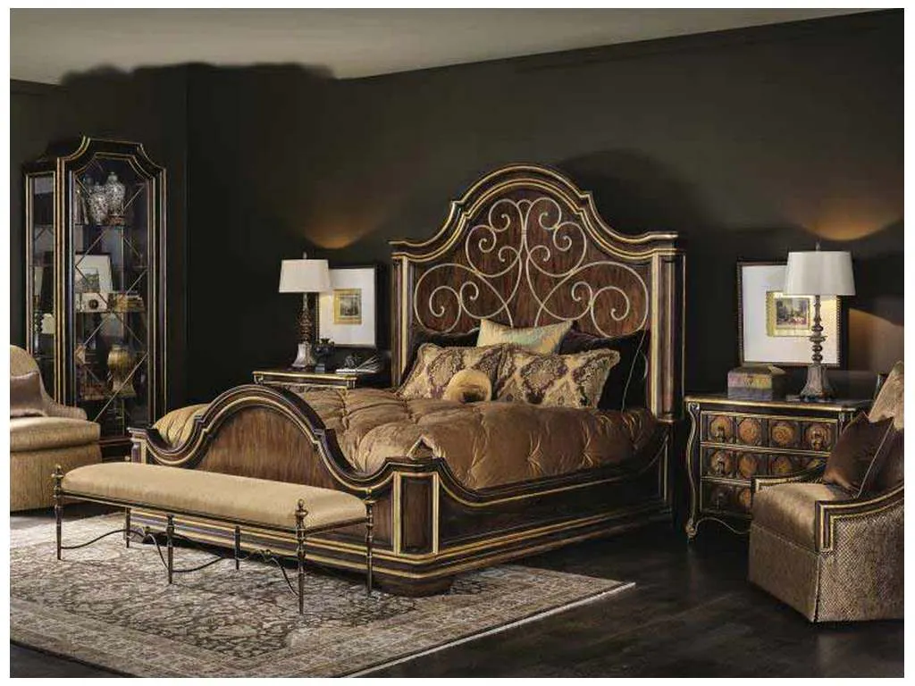 Maitland Smith 88-0511 Sovereign Majorca King Panel Bed Maitland Smith 88-0511 Sovereign Majorca King Panel Bed
