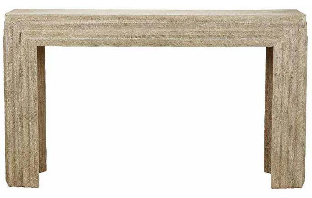 Maitland Smith 89-0103 Scarborough House Abaca Console Table Maitland Smith 89-0103 Scarborough House Abaca Console Table