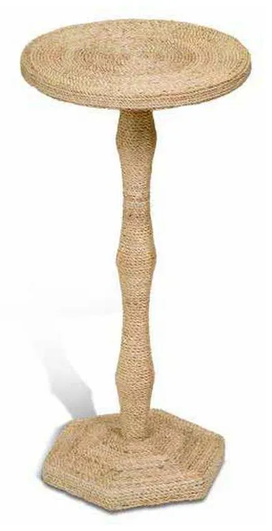 Maitland Smith 89-0403 Scarborough House Abaca Spot Table Maitland Smith 89-0403 Scarborough House Abaca Spot Table