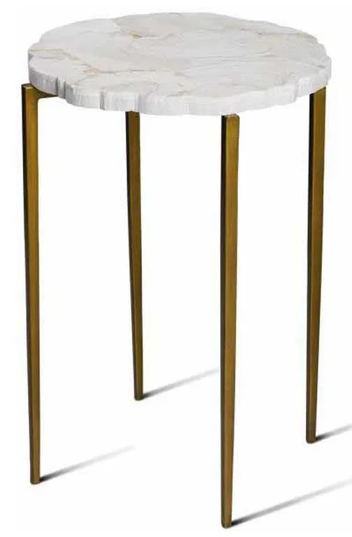 Maitland Smith 89-0410 Scarborough House Fossil Top Accent Table Maitland Smith 89-0410 Scarborough House Fossil Top Accent Table