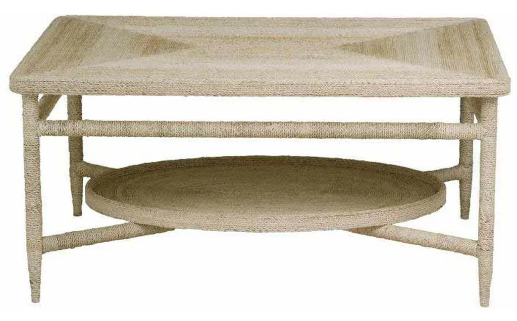 Maitland Smith 89-0610 Scarborough House Galleried Abaca Cocktail Table Maitland Smith 89-0610 Scarborough House Galleried Abaca Cocktail Table