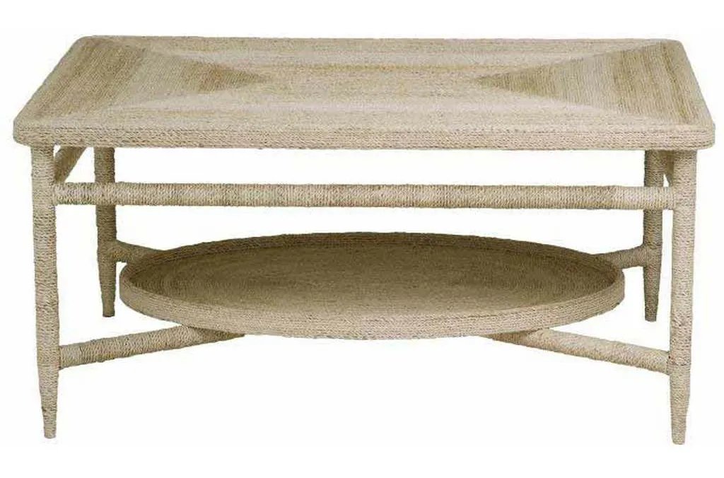 Maitland Smith 89-0610 Scarborough House Galleried Abaca Cocktail Table Maitland Smith 89-0610 Scarborough House Galleried Abaca Cocktail Table