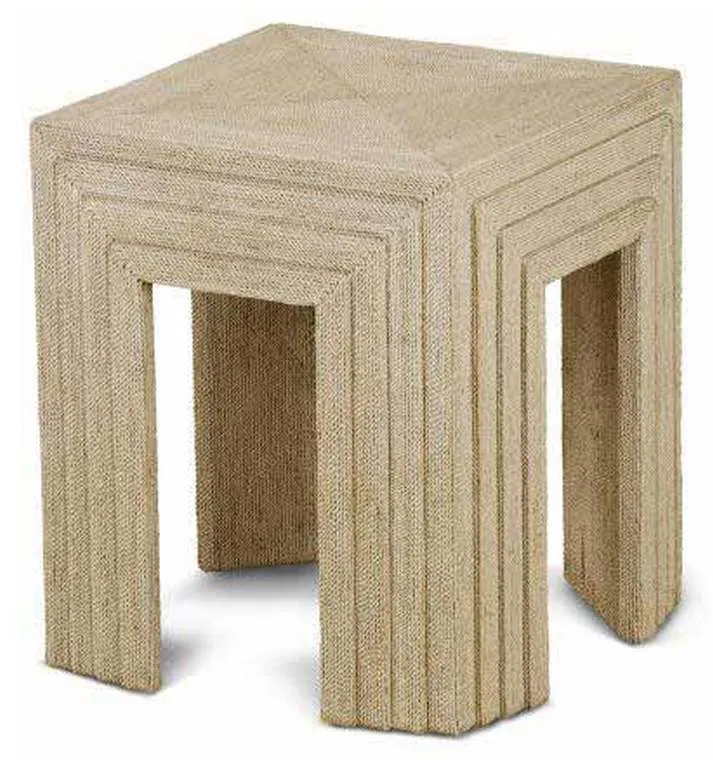 Maitland Smith 89-1006 Scarborough House Abaca End Table Maitland Smith 89-1006 Scarborough House Abaca End Table