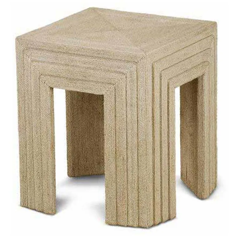 Maitland Smith 89-1006 Scarborough House Abaca End Table Maitland Smith 89-1006 Scarborough House Abaca End Table